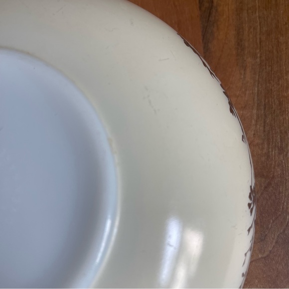 Vintage Pyrex 024 2QT Golden Branch Round Casserole Dish w Handles Retro MCM - Picture 6 of 9